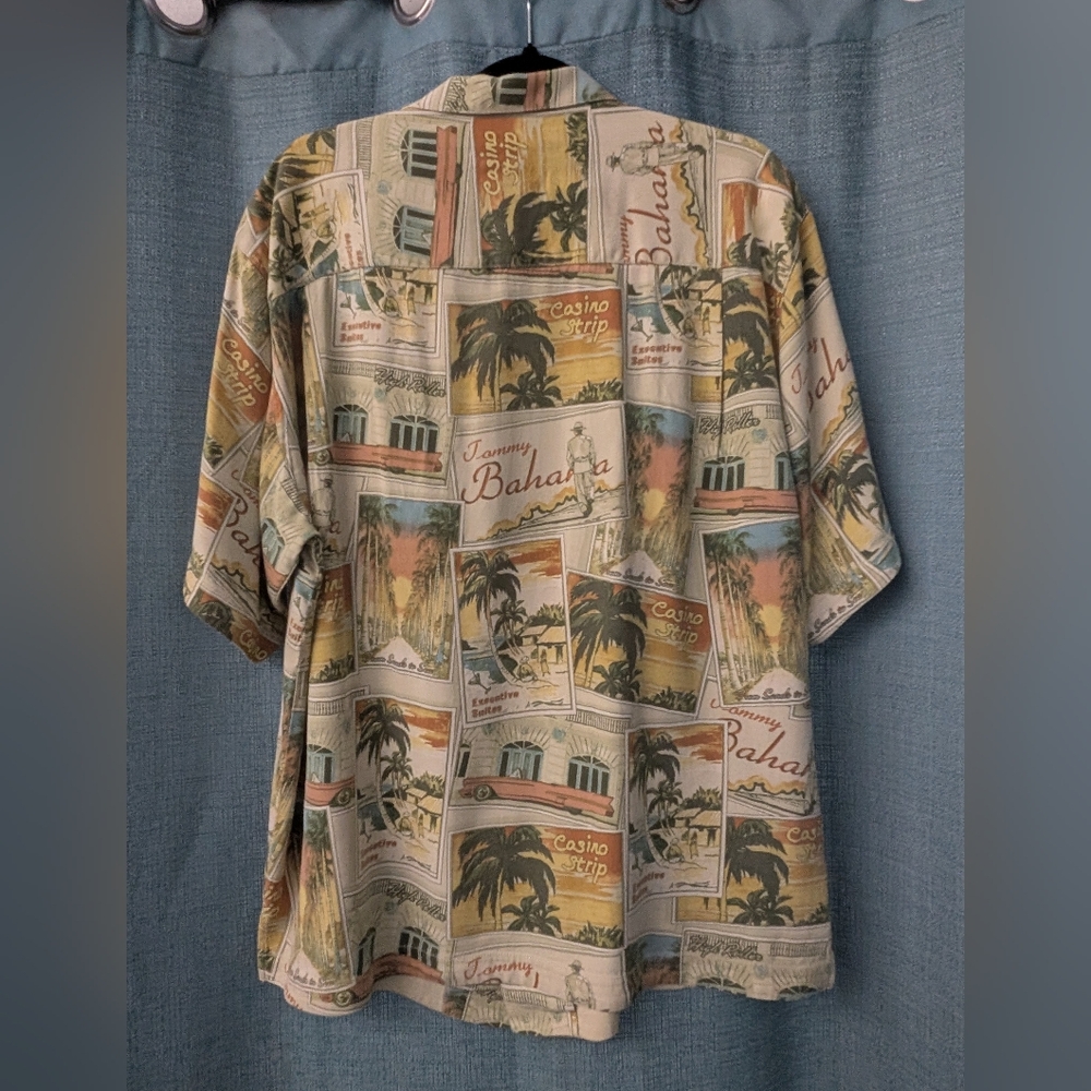 Tommy Bahama Las Vegas Print Men's Shirt XL - Picture 4 of 5